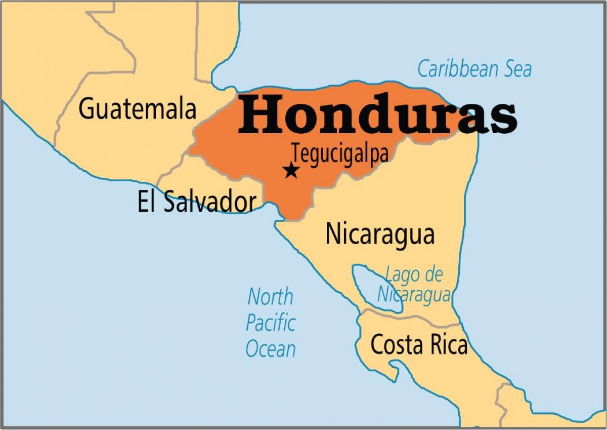 હોન્ડુરાસ મૂડી નકશો